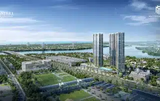 Phối cảnh dự án Masteri Rivera Đà Nẵng với tầm nhìn toàn cảnh sông và thành phố.