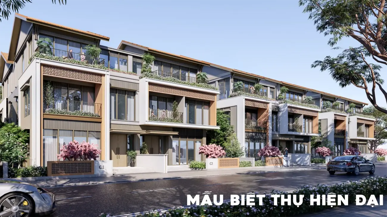 Thiết kế biệt thự hiện đại với không gian sống xanh và tiện nghi.