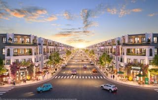 Mẫu shophouse thương mại Đông Dương Vinhomes Wonder City sở hữu mặt tiền trục đại lộ Hừng Đôngkính thời thượng vô cùng bắt mắt, khai thác tối đa tiềm năng giao thương rực rỡ và mang lại cơ hội sinh lời vượt trội cho nhà đầu tư nhạy bén.